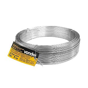 Arame Galvanizado Comercial 2,11mm 1kg Bwg14 Vonder