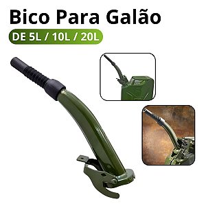 Bico Ponteira Em Metal Para Galão de 5L 10L e 20L Vilubri Verde