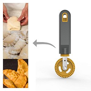 Carretilha Fecha e Corta Bem Massas de Pastel Ravioli Tortei Salgados
