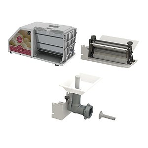Amassadeira Semi Rápida 3 Kg Massa Kit Extrusora e Moedor Braesi AELI-310 220V