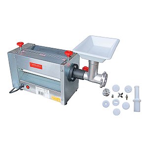Cilindro Laminador Bigolar 300mm Inox c/ Moedor Extrusor 1/3CV
