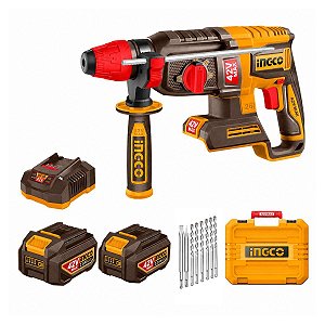 Martelete Perfurador Brushless 42V 2,5J à Bateria Sem Fio Ingco