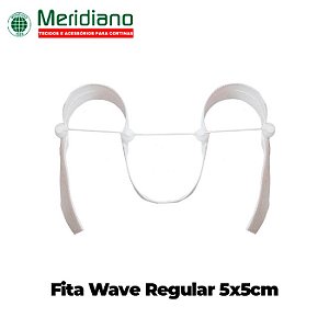Kit Fita Wave Regular + Cordão + Rodízios p/ 1m de Tecido
