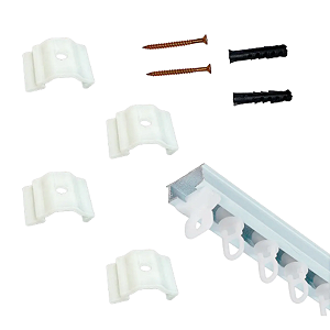 Kit Trilho Suíço Simples 2 Metros Completo – Com Presilhas, Deslizantes e Terminais - Meridiano