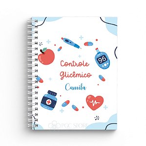 Caderno para Controle de Diabetes com Capa Personalizada
