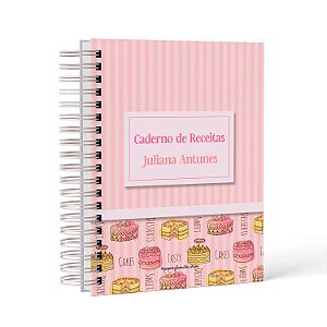 Caderno de Receitas Capa Personalizada
