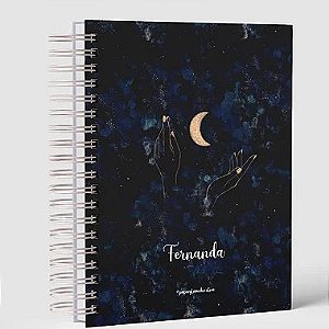 Caderno A5 Lua Capa Personalizada