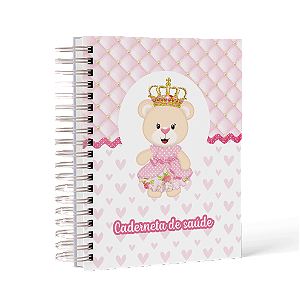 Caderneta de Vacinação Sem Personalização Ursinha Princesa