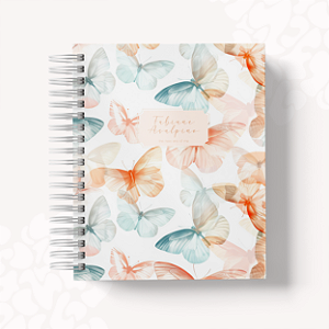 Planner Basic 2025 Capa Personalizada - Borboletas