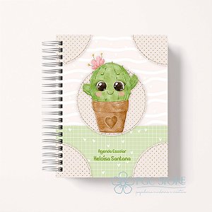 Agenda Berçário Creche Personalizada - Cacto