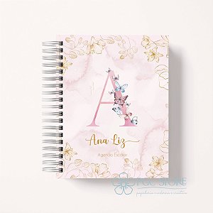 Agenda Berçário Creche Personalizada - Alfabeto Menina