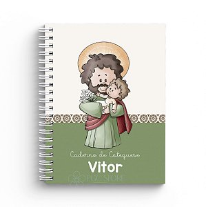 Caderno de Catequese Capa Personalizada - São José
