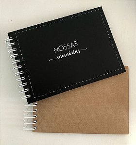 Álbum de Fotos Scrapbook Papel Kraft Nossas Memórias