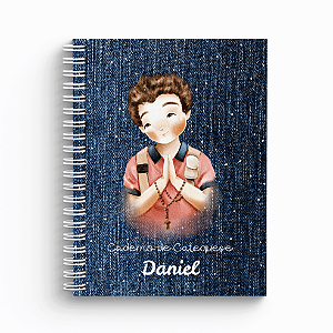 Caderno de Catequese Capa Personalizada - São Carlo Acutis