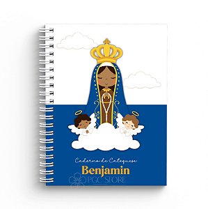 Caderno de Catequese Capa Personalizada - Nossa Sra Aparecida 2