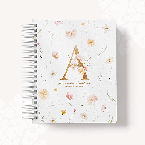 Agenda 2026 Personalizada - Alfabeto Floral