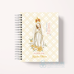 Agenda Católica 2026 Personalizada - Nossa Senhora de Fátima
