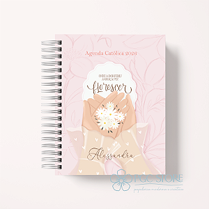 Agenda Católica 2026 Personalizada - Margaridas