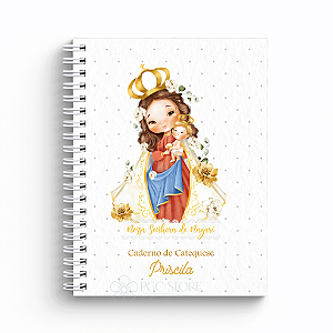 Caderno de Catequese Capa Personalizada - Nossa Senhora de Nazaré