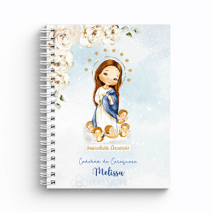 Caderno de Catequese Capa Personalizada - Imaculada Conceição