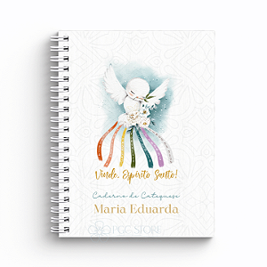 Caderno de Catequese Capa Personalizada - Divino Espírito Santo