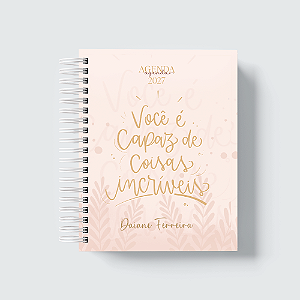 Agenda 2027 Personalizada com nome - Você é Capaz