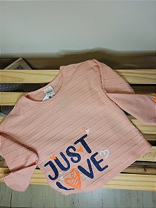 Blusa manga longa feminina Just Love