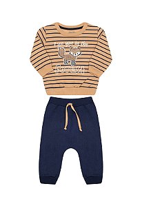 Conjunto masculino moletom raposinha