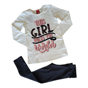 Conjunto meia estação feminino 'This girl'