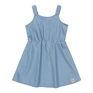 Vestido em chambraya jeans