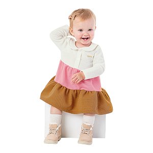 Vestido em tricot felpado