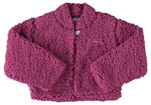 Casaco em pelo na cor pink