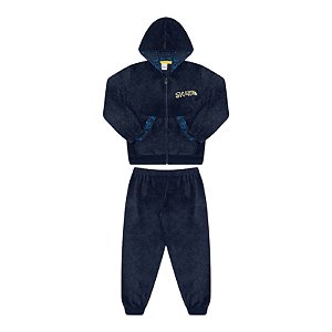 Conjunto masculino em pelinhos com capuz