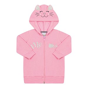 Casaco feminino em moletom