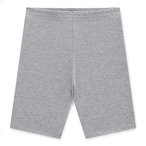 Shorts feminino estilo ciclista na cor cinza