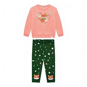 Conjunto feminino raposinha flower