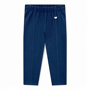 Legging feminina em molecotton jeans na cor azul