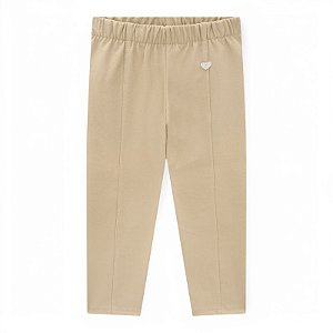 Legging feminina em molecotton jeans na cor nude