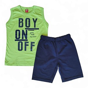 Conjunto regata na cor verde