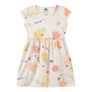 Vestido estampa frutinhas