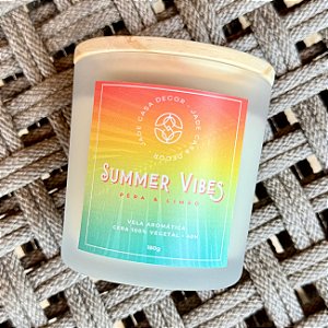 Vela Perfumada 180g | Summer Vibes (Pêra e Limão) - Jade Soul