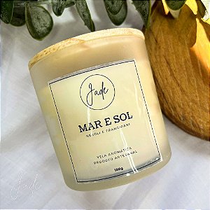 Vela Perfumada 180g | Mar e Sol (Neroli e Frangipani) - Jade Soul