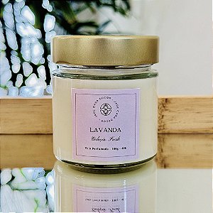 Vela Perfumada 180g | Coleção Fresh - Lavanda - Jade Soul