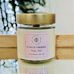 Vela Perfumada 180g | Coleção Fresh - Flor de Cerejeira - Jade Soul