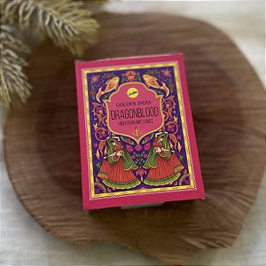 Incenso de Cone Indiano - 10 cones | Dragonblood - Golden India