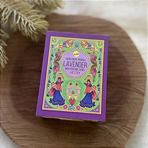 Incenso de Cone Indiano - 10 cones | Lavender (Lavanda) - Golden India
