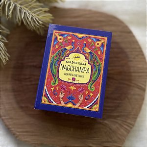 Incenso de Cone Indiano - 10 cones | Nagchampa - Golden India