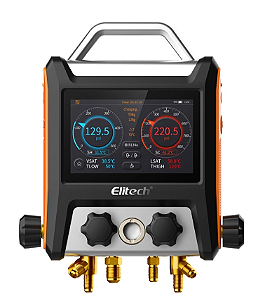 Manifold digital inteligente com Vacuometro Bluetooth 4 Vias e Maleta MS-4000