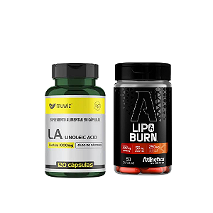 Lipo burn 60 caps + óleo de Cartamo 120 caps ( kit limpa gorduras 2.0 )