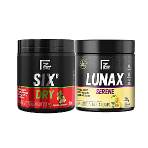 Kit emagrecedor ( dia e noite ) six dry 300g + Lunax 300g
